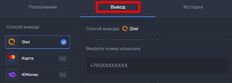 Вывод средств