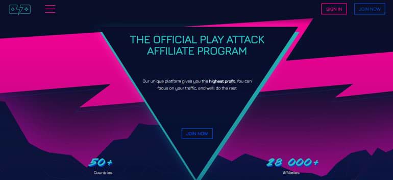 Главная страница playattack